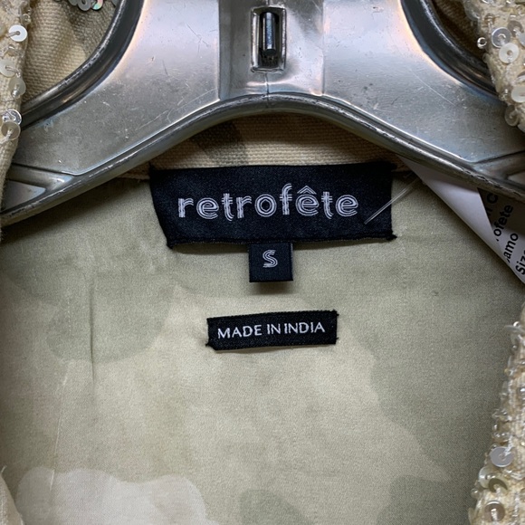 Retrofete Glittering Sequin Utility Jacket - Picture 2 of 3